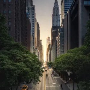Manhattanhenge Print: 42nd Street Chrysler Building Sunrise Manhattanhenge Print: 42nd Street Chrysler Building Sunrise