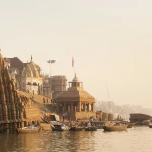 Manikarnika Ghat, in Varanasi, India