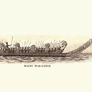 Maori War Canoe, 19th Century