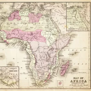 Map of Africa 1883