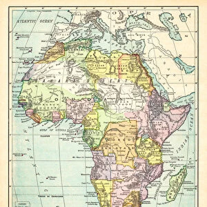 Map of Africa 1895