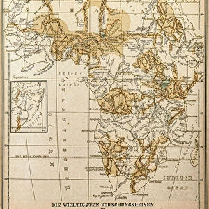 Map of Africa in 1896