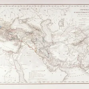 Map of Alexander the Greats Empire Map of Alexander the Greats Empire