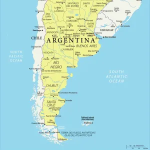 Map of Argentina - Vector