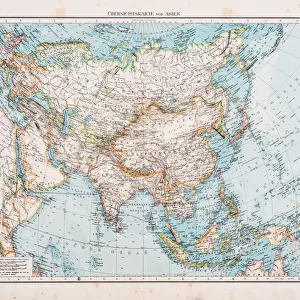 Map of Asia 1896