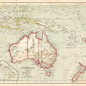 Map of Australia 1877
