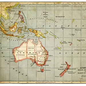 Map of Australia 1883