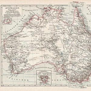 Map of Australia 1900