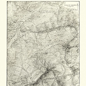 Map of the Battle of Bull Run