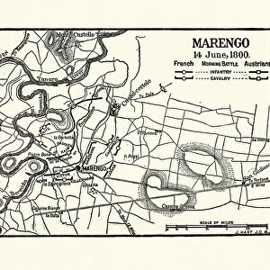 Map of Battle of Marengo, Morning 14 June1800