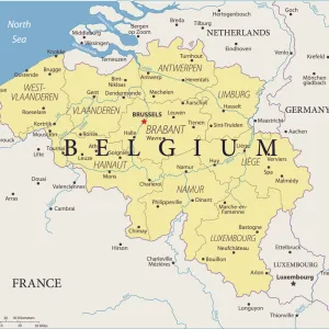 Map of Belgium - Vector