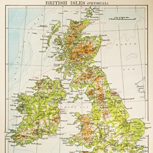 Map of British Isles 1897