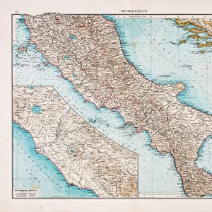 Map of Center Italy 1896