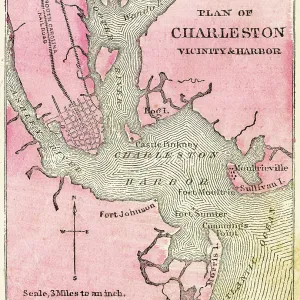 Map of Charleston USA 1871 Map of Charleston USA 1871