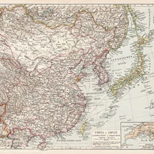 Map of China and Japan 1900
