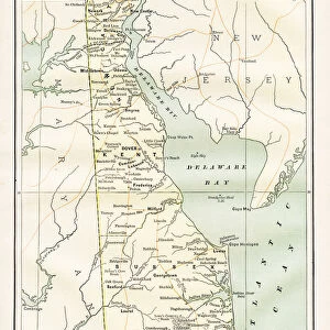 Map of Delaware 1883