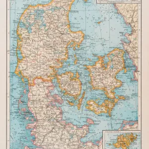 Map of Denmark 1896 Map of Denmark 1896