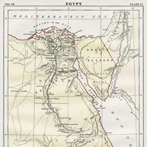 Map of Egypt 1883