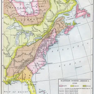 Map Of English, Spanish, And French Claims Map Of English, Spanish, And French Claims