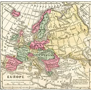 Map of Europe 1871