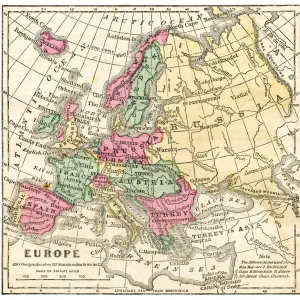 Map of Europe 1871