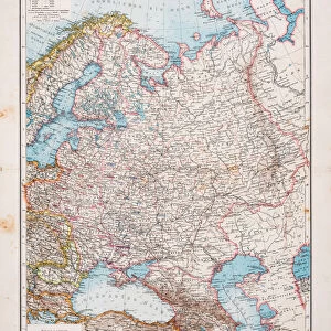 Map of european Russia 1896