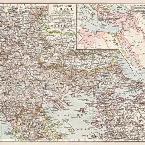 Map of european Turkey 1900