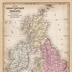 Map of Great Britain and Wales 1881