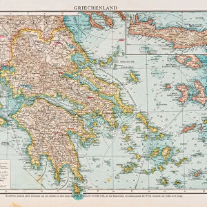 Map of Greece 1896