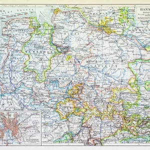 Map of Hannover 1895