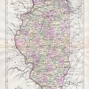 Map of Illinois 1894