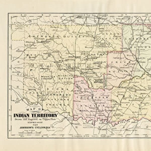 Map of Indian territories 1894