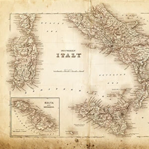 map of italy 1855