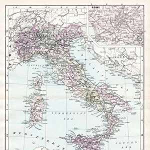 Map of Italy 1894
