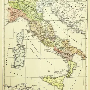 Map of Italy 1895 Map of Italy 1895