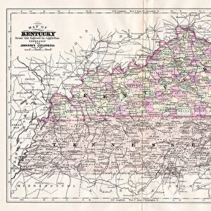 Map of Kentucky 1894
