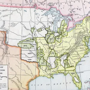 Map Of Land Ceded By Native American Tribes Map Of Land Ceded By Native American Tribes
