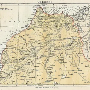 Mappa del Marocco 1883. Mappa del Marocco 1883.