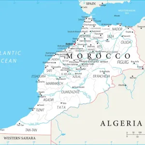 Mappa del Marocco. Mappa del Marocco.
