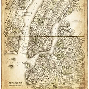 map of new york city 1874