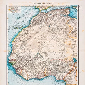 Map of North Africa 1896