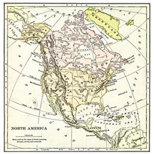 Map of North America 1897