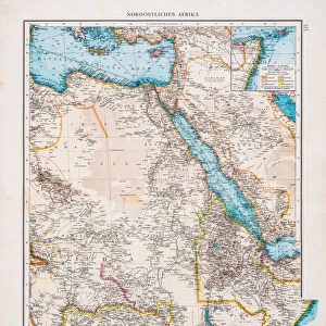 Map of North east Africa 1896