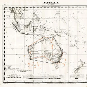 Map of Oceania 1868