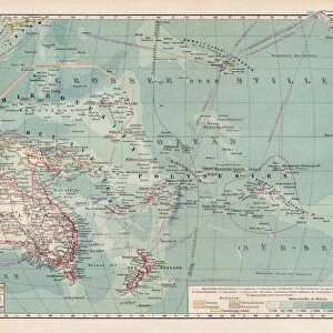 Map of Oceania 1900