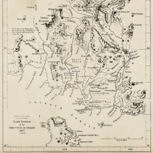 Map of the Otago Region in New Zealand - 19th Century