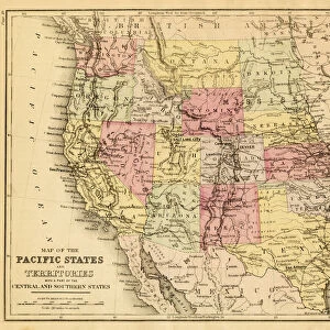 map of the Pacific states