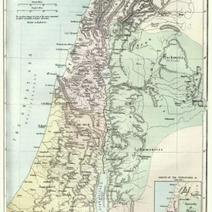 Map of Palestine in the time of Jesus Christ