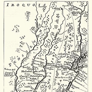 Map of Pennsylvania, 18th Century
