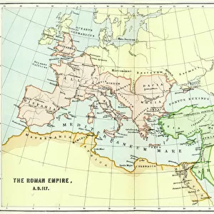 Map of the Roman Empire in AD 117